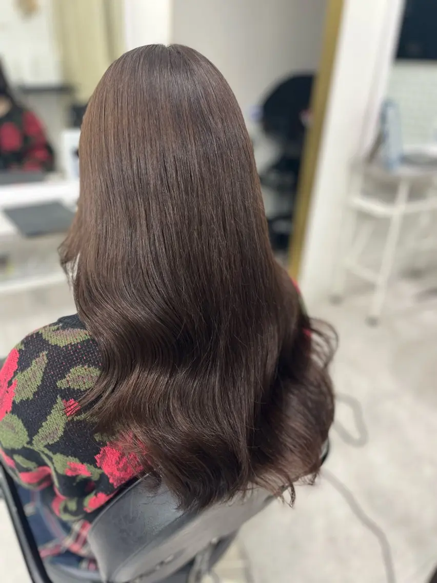 ロング カラー ブラウンカラー バイオレットカラー バイオレットブラウン 🫧ぷる艶カラー🫧 Yuubi🦩のヘアスタイル