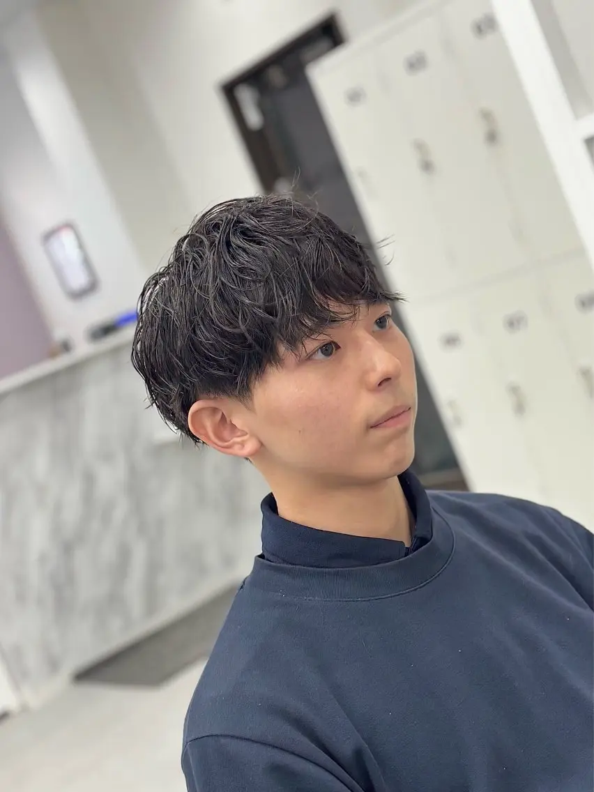 パーマ メンズ メンズパーマ スパイラルパーマ カット パーマ KanedaRio パーマ/フェードのヘアスタイル