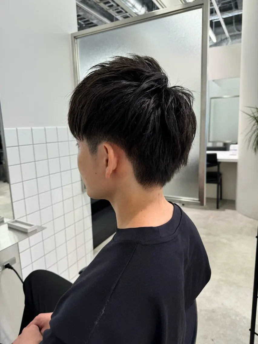 ショート メンズ カット 梅田茶屋町ヘッドスパ &艶カラー りほのヘアスタイル