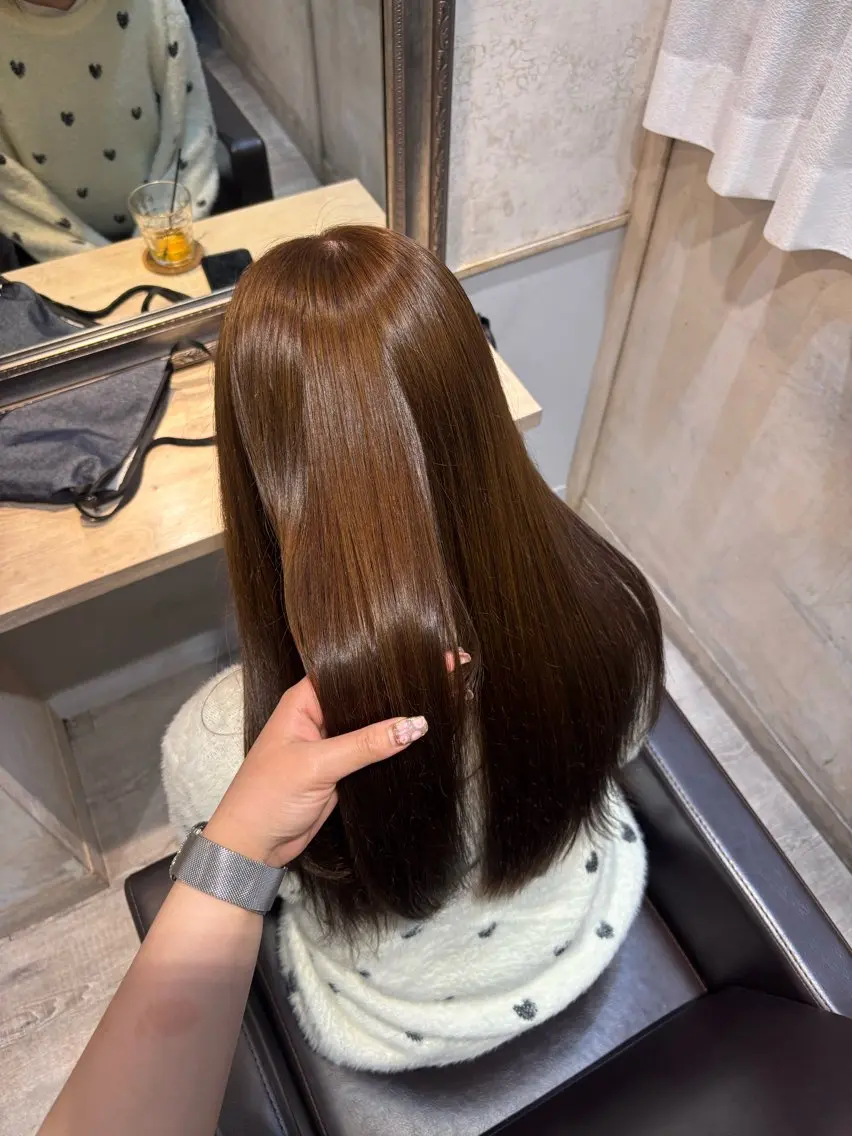 ロング 髪質改善 lutia池袋 momoka⠀のヘアスタイル