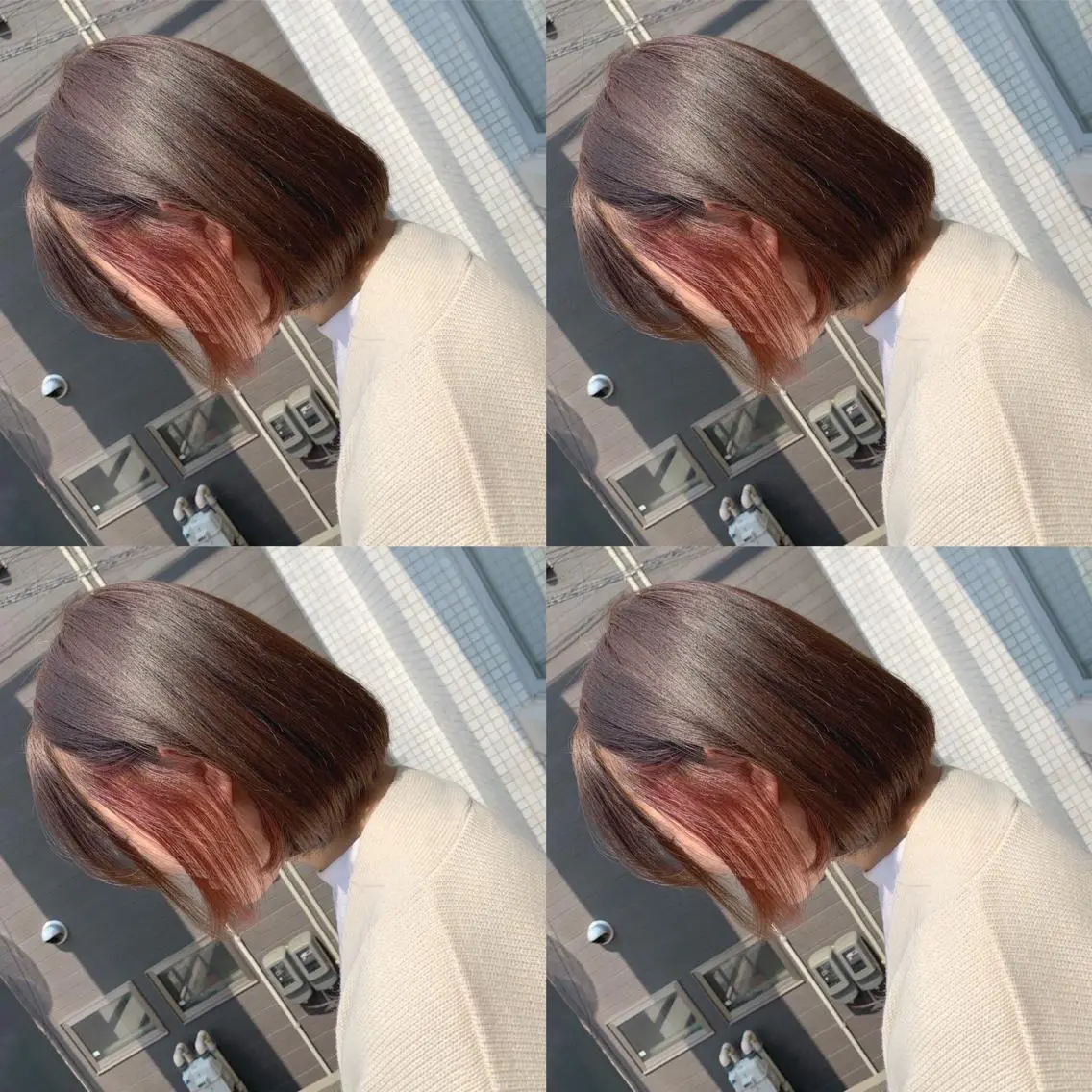 ミディアム カラー 艶髪・酸性ストレート フリツのヘアスタイル