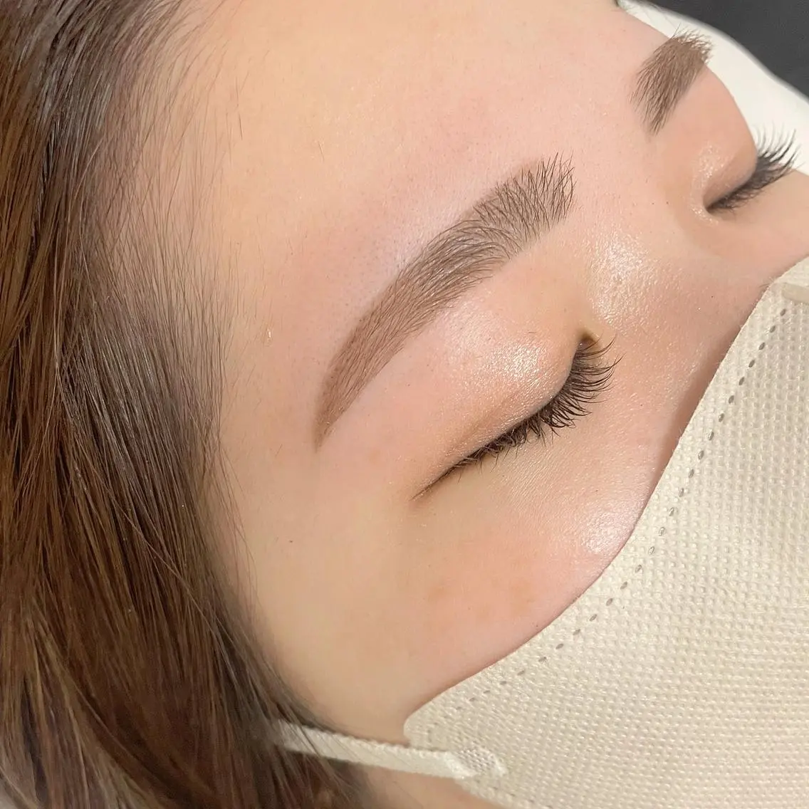 眉毛wax脱毛＋フェイシャルの写真