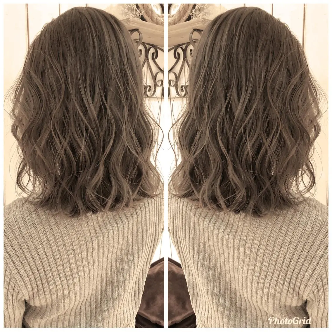 ミディアム カット ヘアカラー トリートメント Noe心斎橋 堀田 朋宏のヘアスタイル