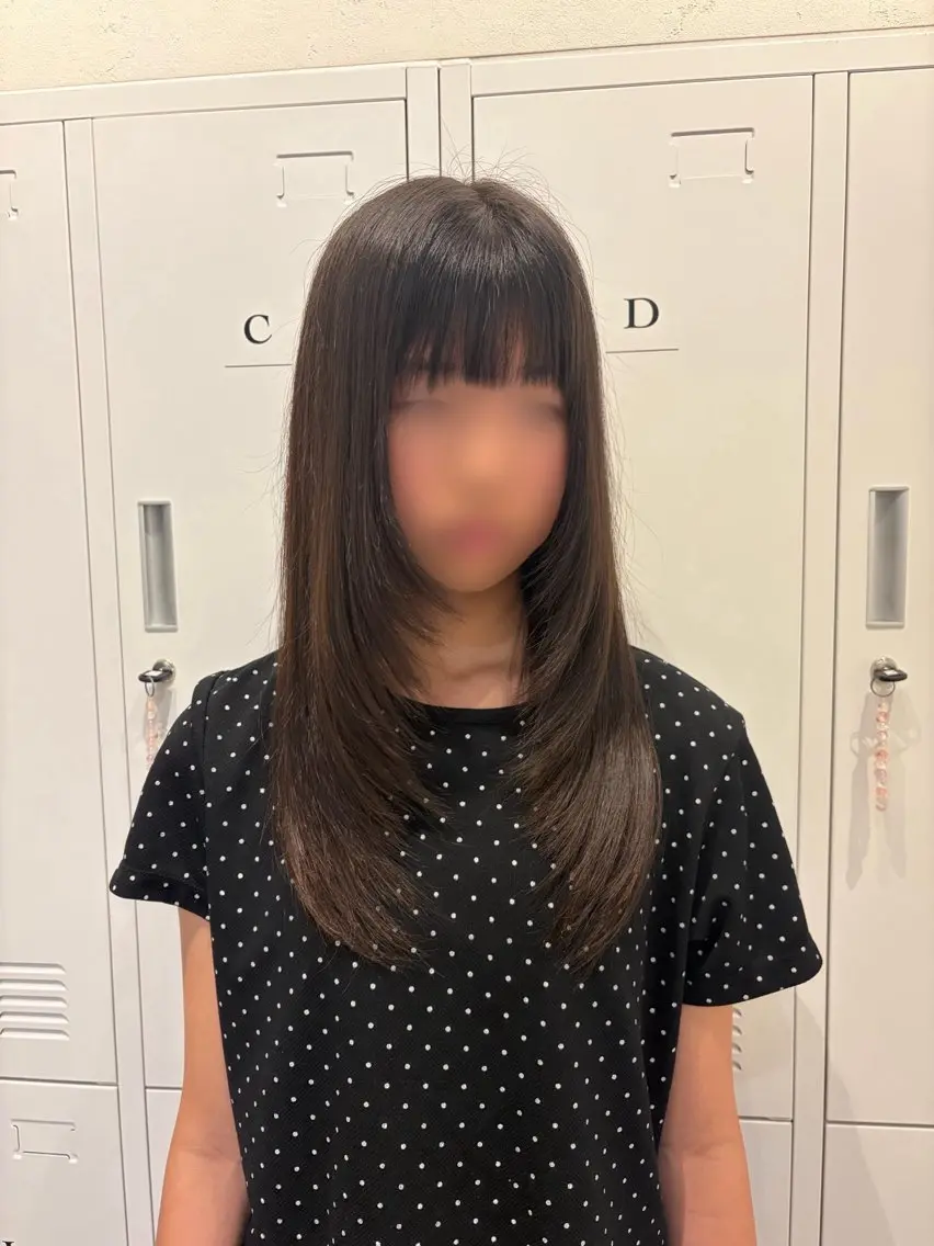 ロング カット 縮毛矯正 adore / ヒナのヘアスタイル