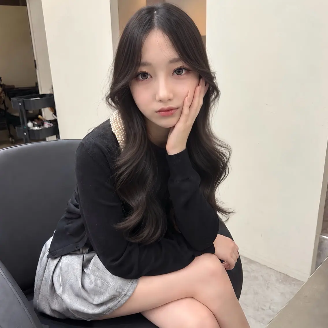 ロング カラー カット ヘアカラー トリートメント 🎀レイヤー×透明感 ×髪質改善🎀米田のヘアスタイル