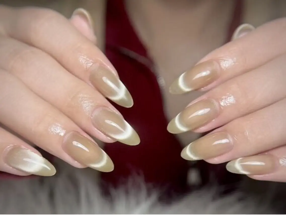 ネイル アートネイル 成人式 ジェルネイル ニュアンスネイル ネイルチップ Kora Nailのネイルデザイン