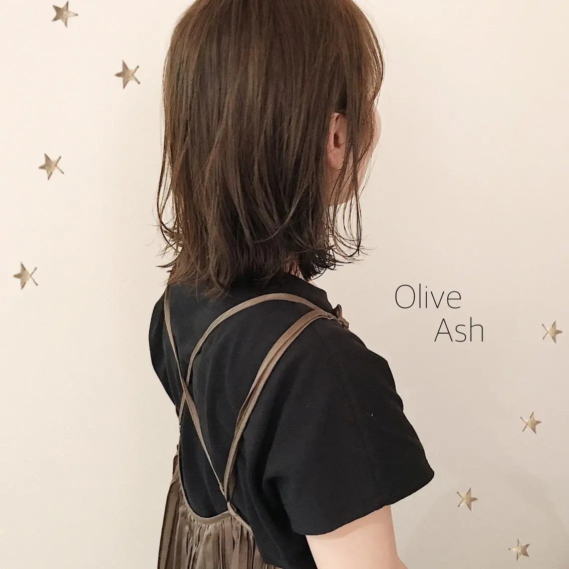 ミディアム カラー カット ヘアカラー 市川 千夏のヘアスタイル