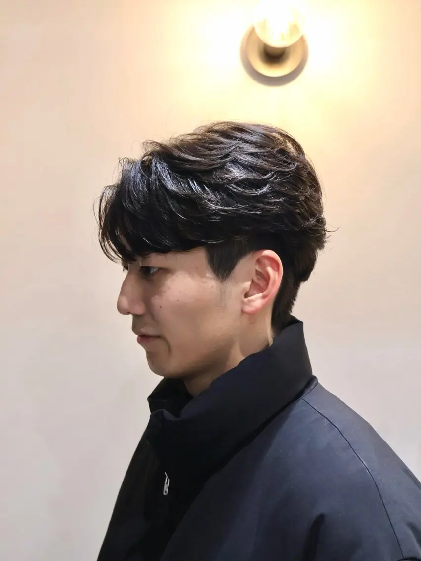 パーマ メンズ カット パーマ 大阪茶屋町 メンズカット関田拳のヘアスタイル
