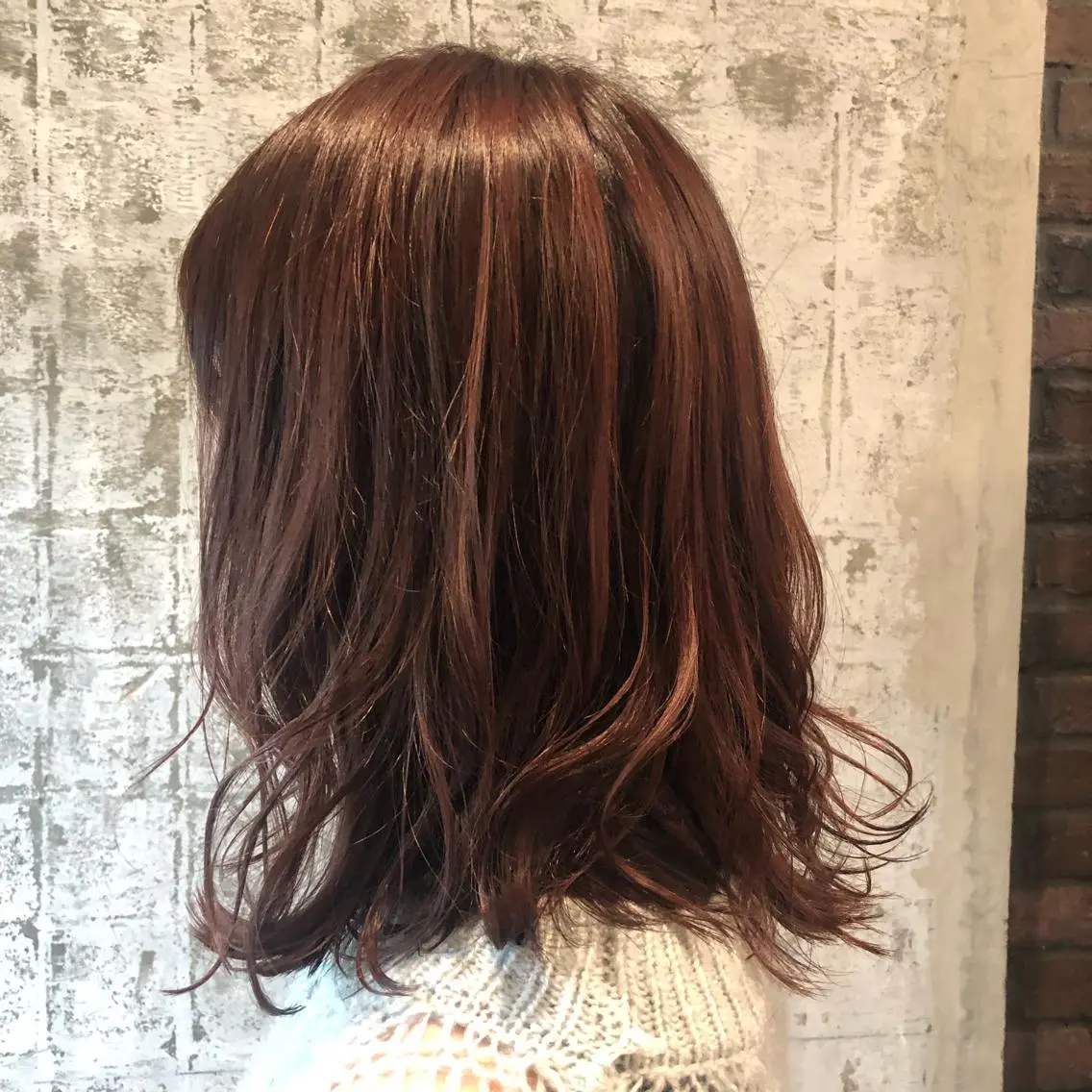 ミディアム ハイライト ZAZA ASAMIのヘアスタイル