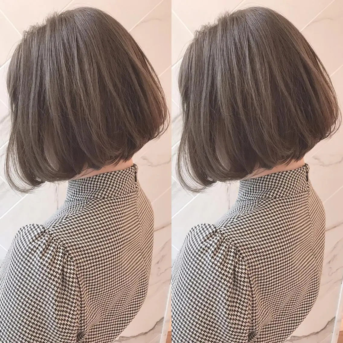 ショート カラー アクアカラー グレージュ アイスグレージュ イルミナカラー 髪質改善 上條 航平のヘアスタイル