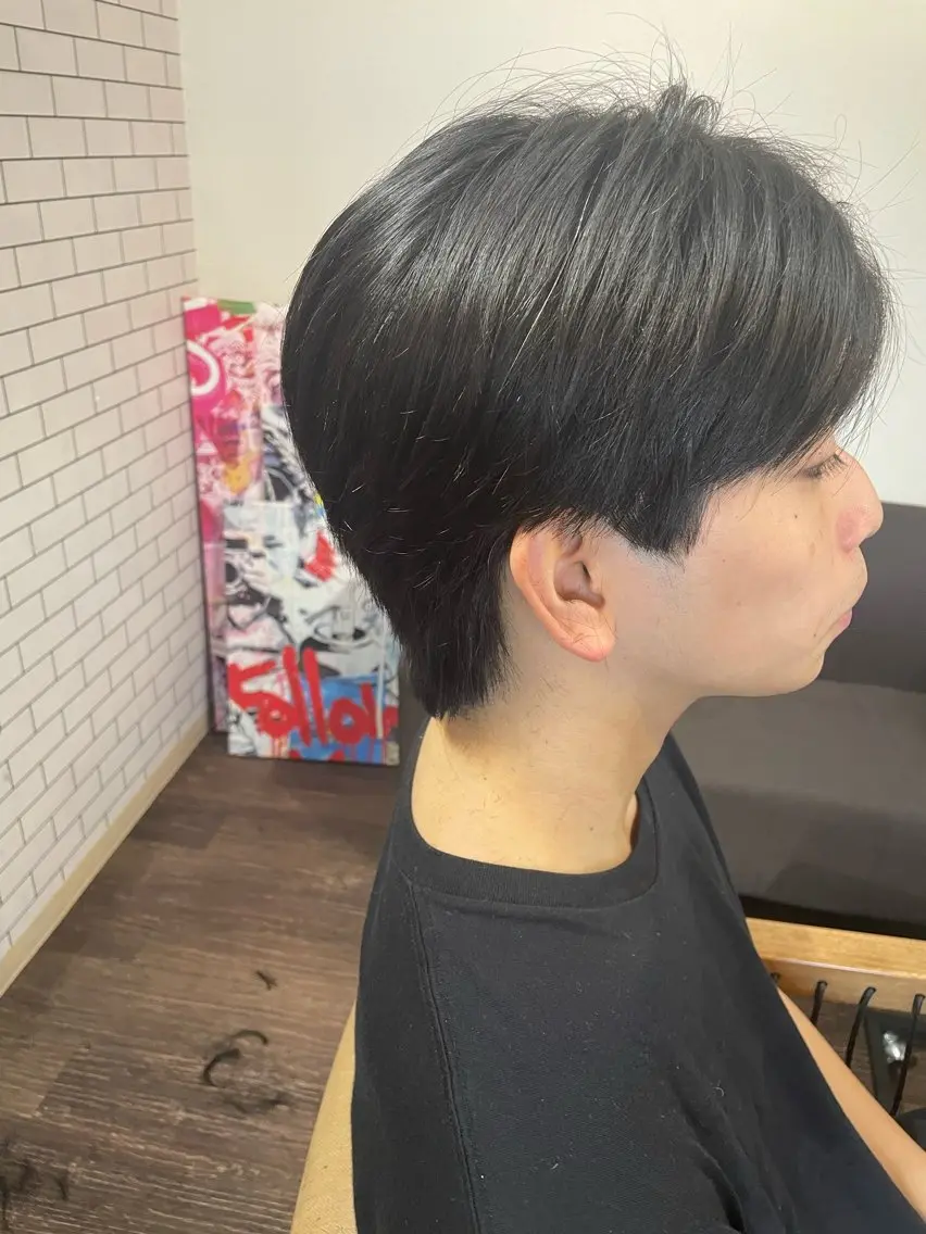 メンズ 刈り上げ 髪質改善カラー💛 NANOHAのヘアスタイル