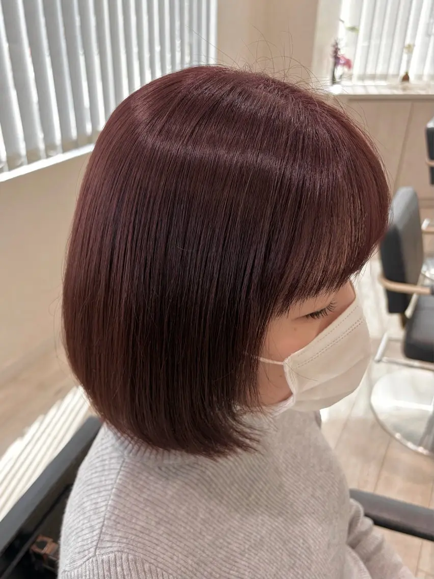 ショート カラー ベージュカラー 透明感カラー ラベンダーカラー ラベンダーベージュ カット ヘアカラー トリートメント 《艶髪質改善》 かのん☽⑅ ˖のヘアスタイル