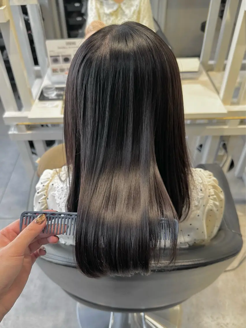 セミロング カラー カット ヘアカラー トリートメント 透明感カラー/ボブ /佐藤伶のヘアスタイル