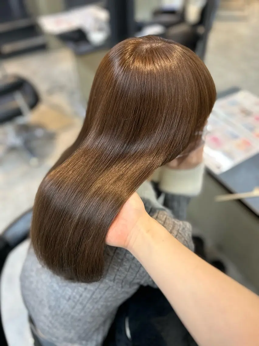 カラー ヘアカラー 透明感カラー୨୧ 松山理桜🩰˖ ࣪⊹のヘアスタイル