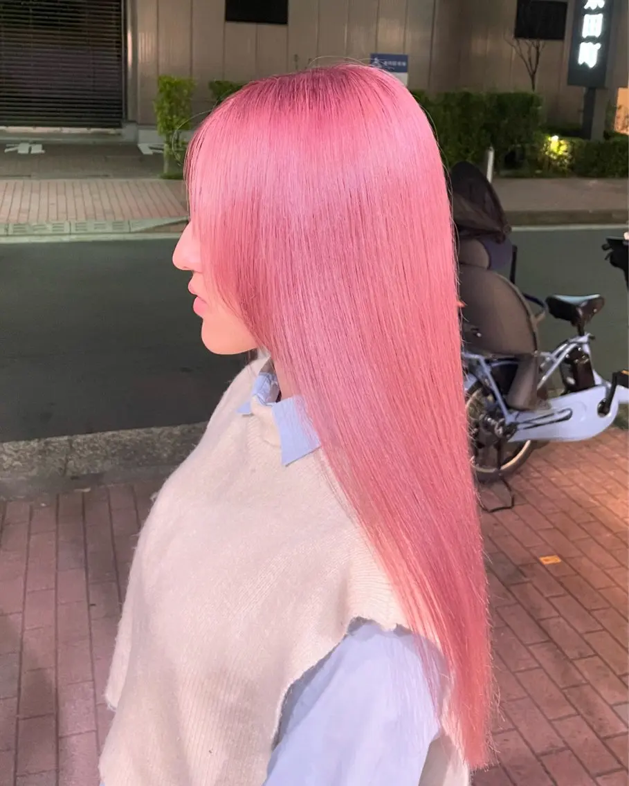 セミロング ヘアカラー 【🥀履歴修正🥀】 ハイトーン職人/拓真のヘアスタイル