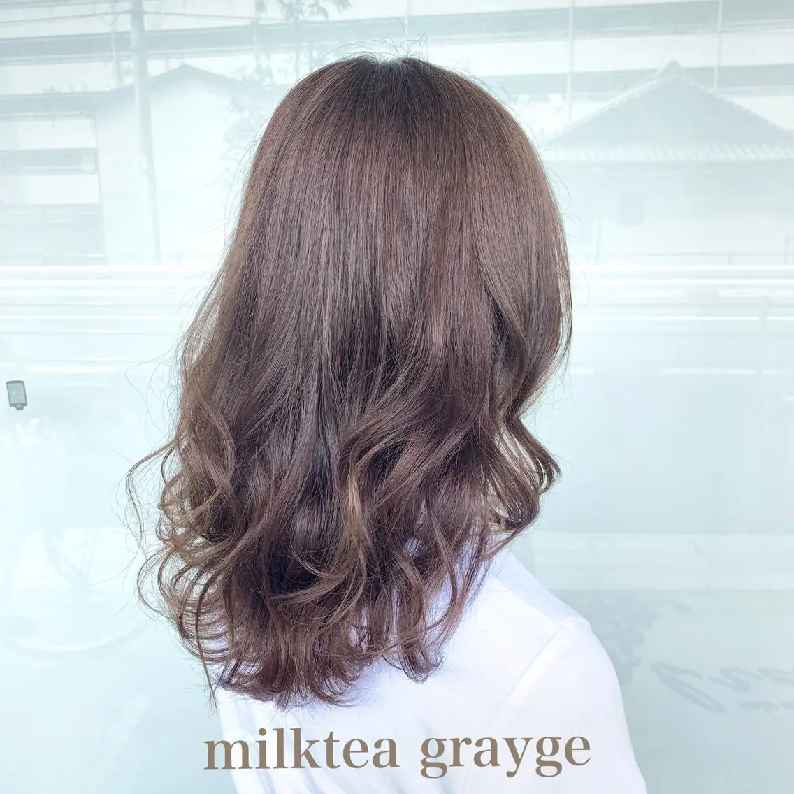 ミディアム ヘアカラー レイヤー/艶髪カラー 森本くるみのヘアスタイル