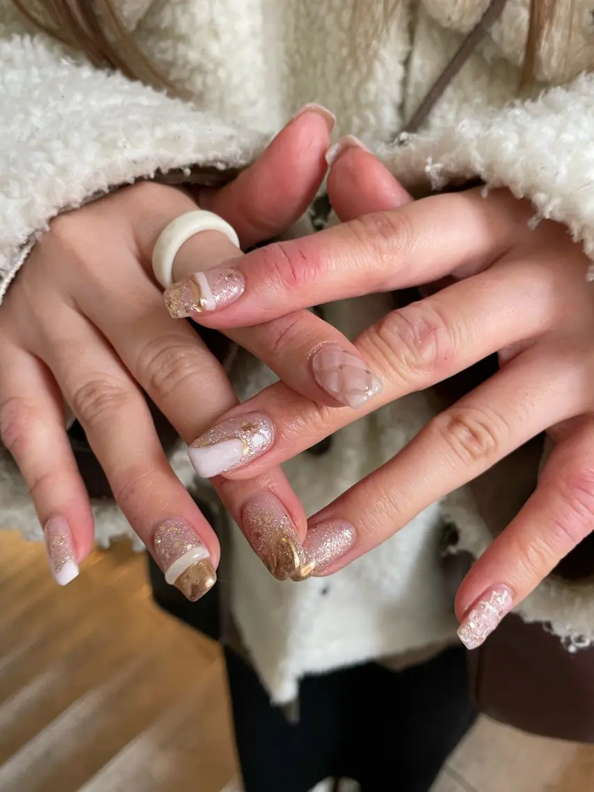 ネイル 【淡色color/ nail】maikoのネイルデザイン