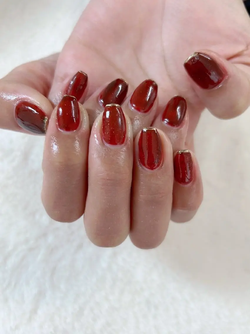 ネイル フレンチネイル ミラーネイル ハンドネイル ハンドケア 心斎橋Salon Epokkuのネイルデザイン