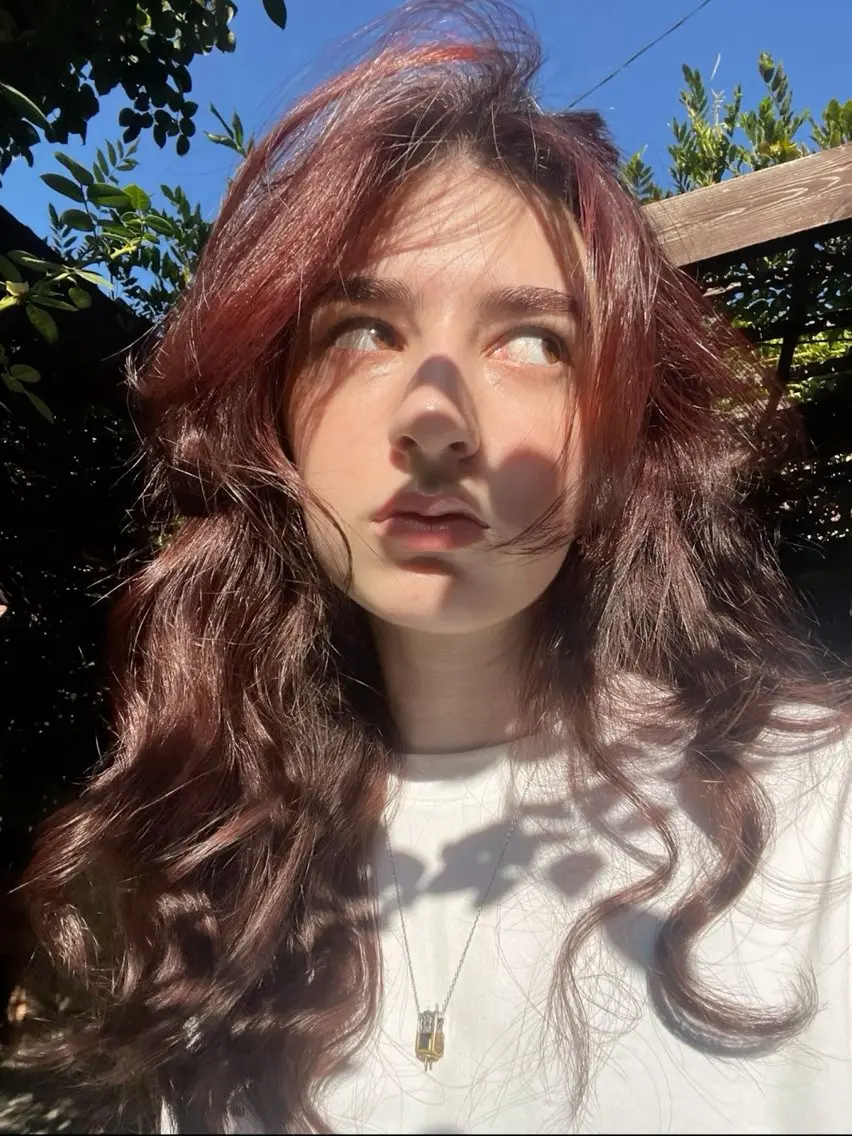 ロング カット パーマ momona english okのヘアスタイル
