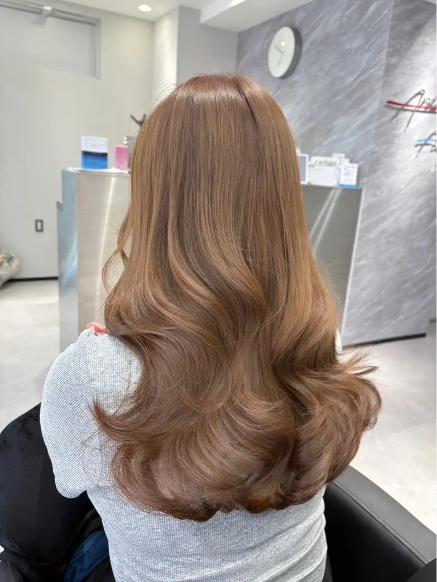 ロング カラー ヘアカラー Ardore 韓国風カラー大阪のヘアスタイル