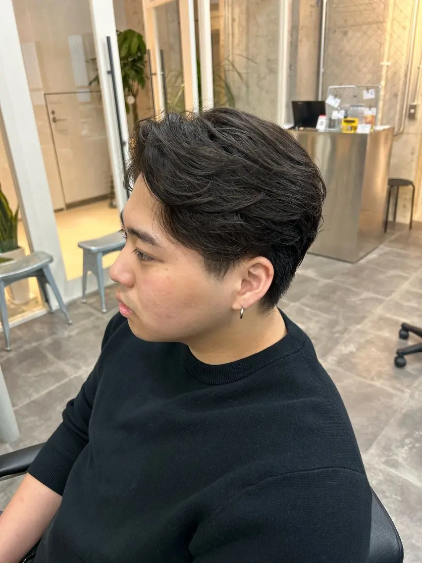パーマ メンズ フェザーパーマ メンズパーマ 🧡YUNA🧡 メンズ専門のヘアスタイル