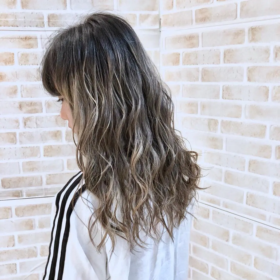 セミロング カラー ヘアカラー トリートメント Ash 武蔵境店のヘアスタイル