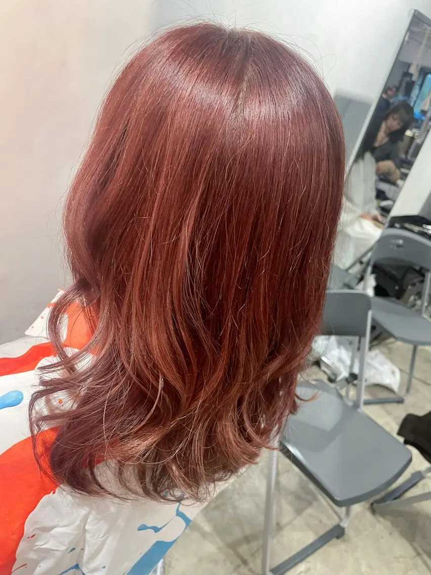 ミディアム カラー カット ヘアカラー mitchy モデル様募集中♪のヘアスタイル