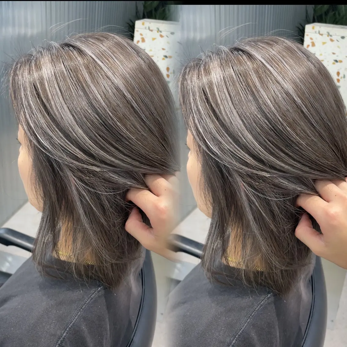ミディアム カラー ハイライトカラー ハイライト カット ヘアカラー トリートメント 大智/ハイライト バレイヤージュのヘアスタイル