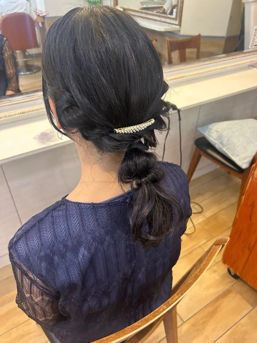 ヘアアレンジ ヘアセット 韓国ヘアー🇰🇷 MIWAのヘアスタイル