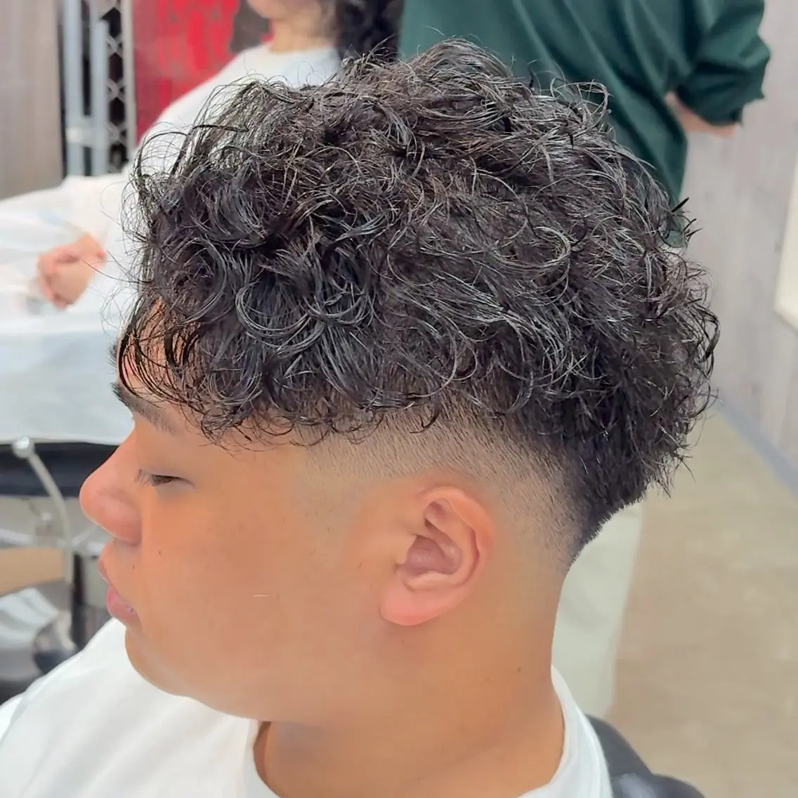 ショート パーマ ヘアアレンジ メンズ MENIN メンズ サロン 望月 涼太のヘアスタイル