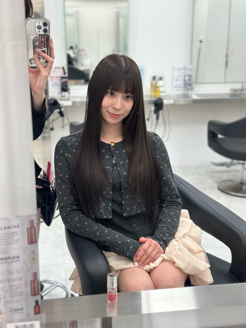 ロング カラー ヘアアレンジ カット 縮毛矯正 トリートメント ヘッドスパ ヘアセット 大人っぽ中韓レディ ヘア🤍MAOのヘアスタイル