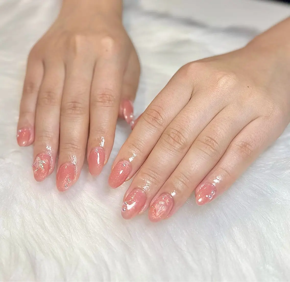 【スカルプ】💕長さだし10本 定額・シンプルデザインの写真