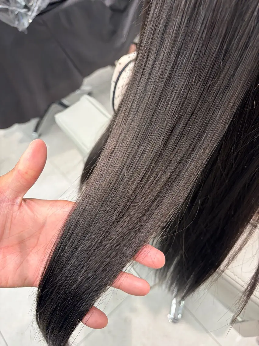 セミロング カラー ブリーチ ダブルカラー ブリーチなしカラー 大和真大🌈 Moana松山店のヘアスタイル