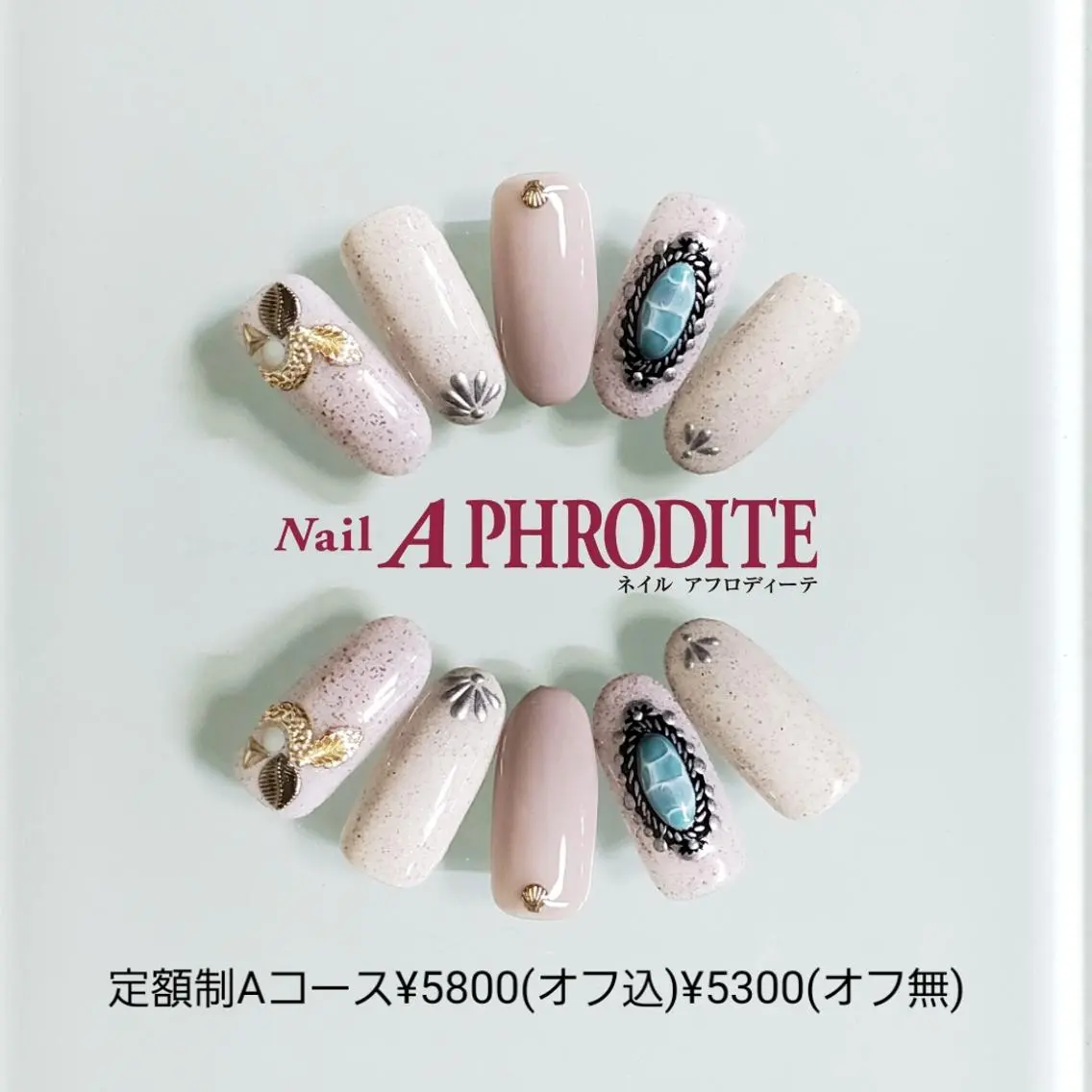 ネイル 持ち込み ニュアンスネイル ハンドネイル Nail Aphroditeのネイルデザイン