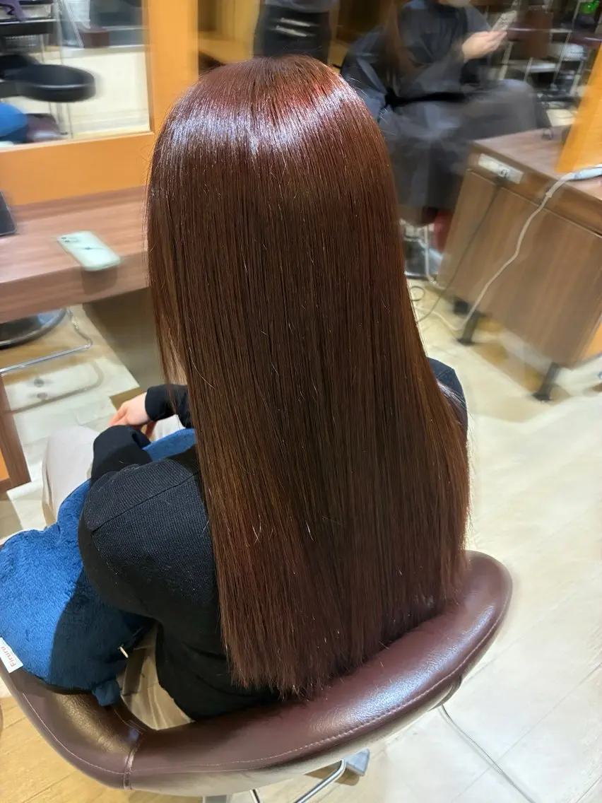 ロング ヘアカラー トリートメント Orque kazuneのヘアスタイル