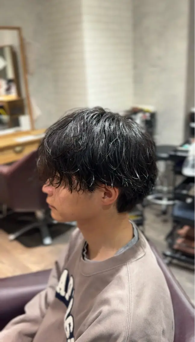 ショート パーマ メンズ カット パーマ Afinar 乃空 メンズ特化促進中!のヘアスタイル