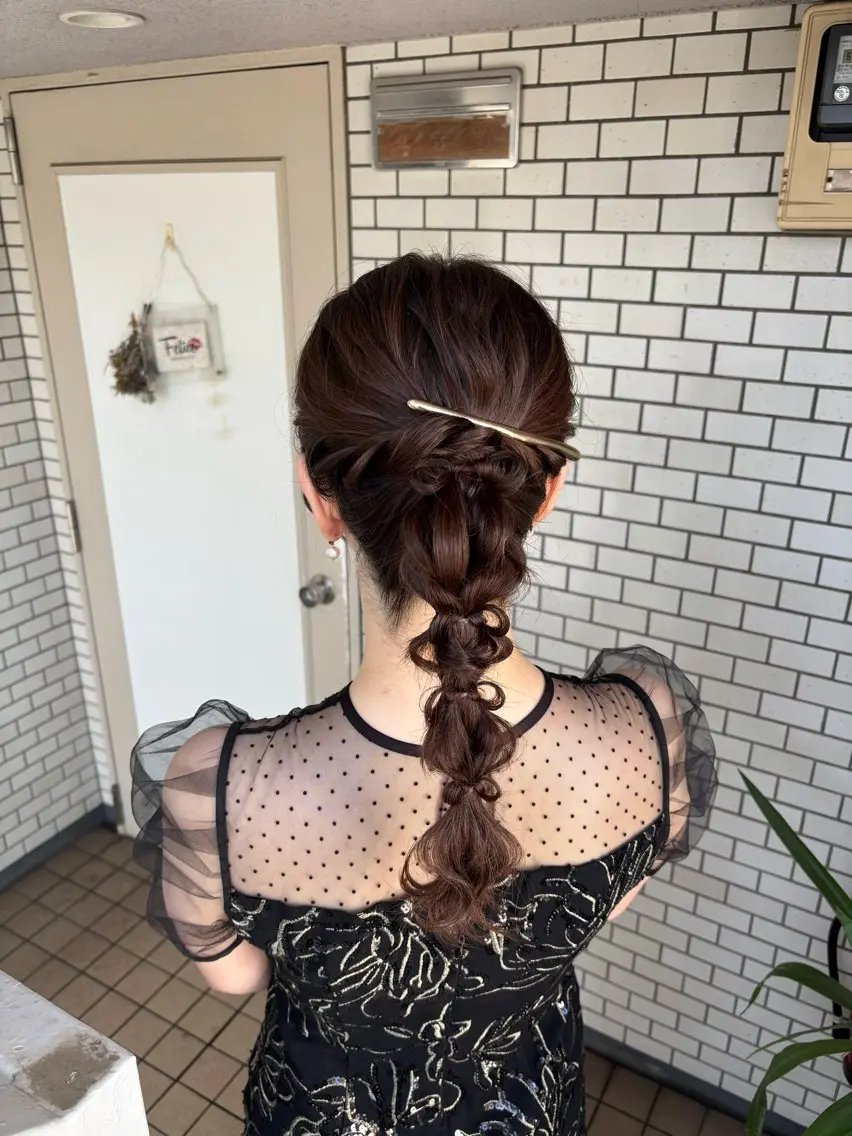 ヘアアレンジ ハーフアップ ヘアセット 🌺ヘアメイク SYOKA🌺のヘアスタイル