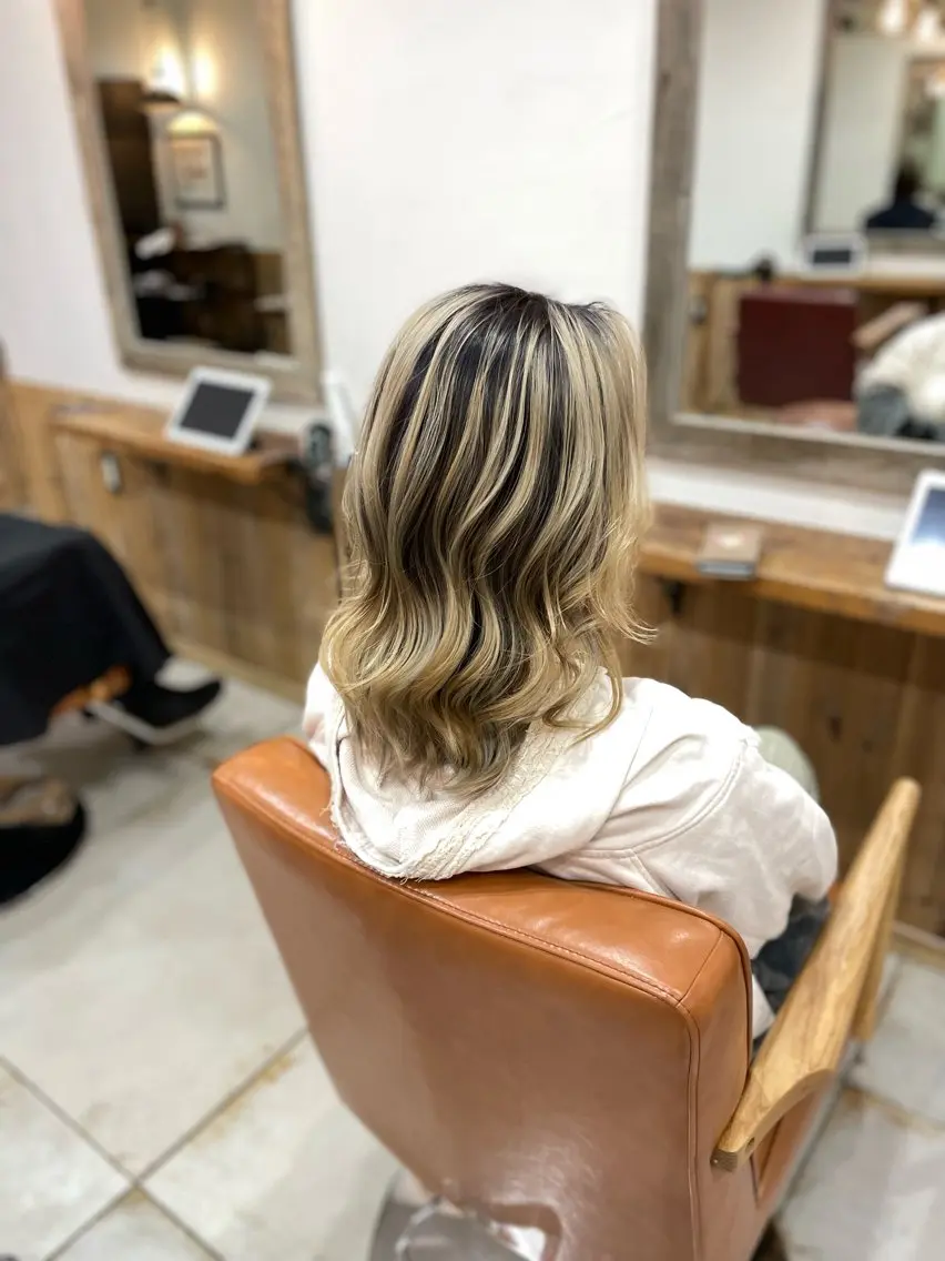 ミディアム カラー Kana .のヘアスタイル
