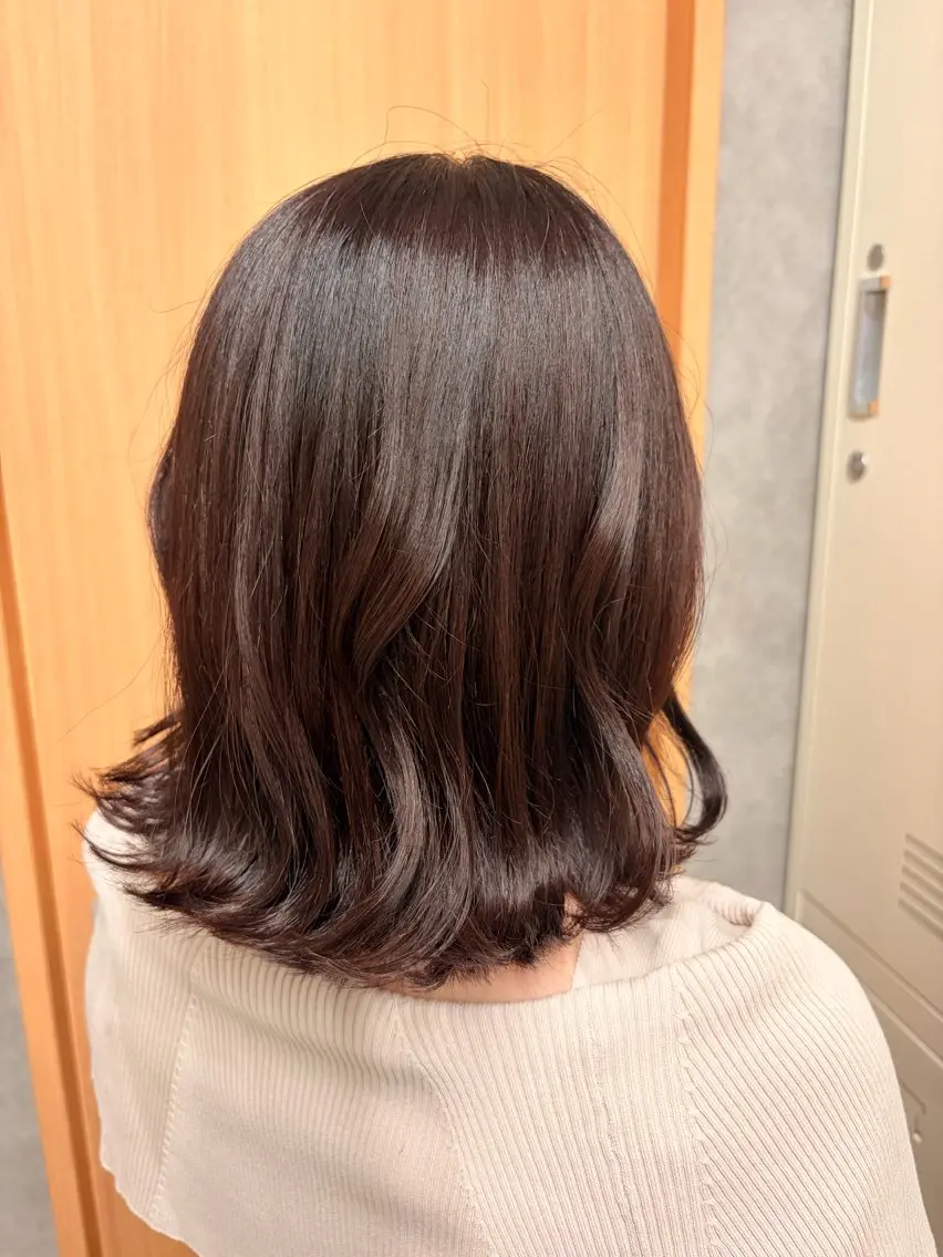 ミディアム カラー カット ヘアカラー つちだ ゆうひのヘアスタイル