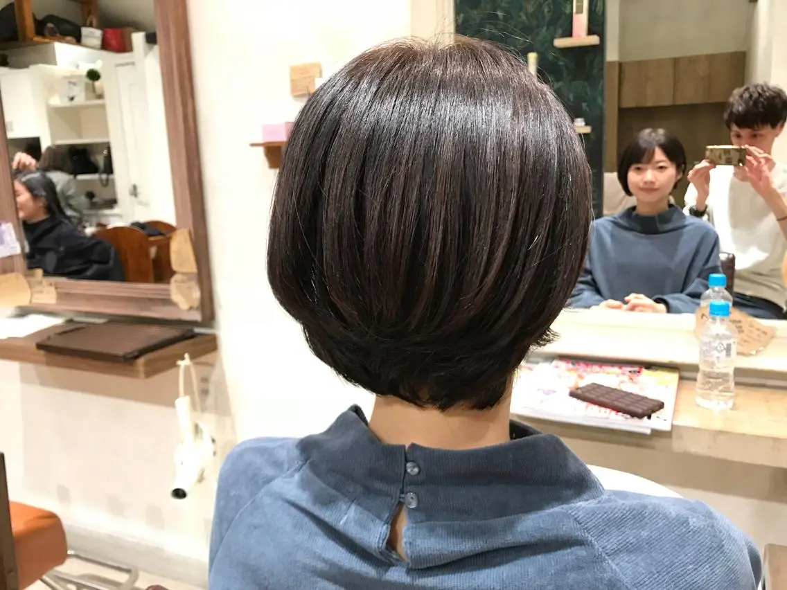 ショート カラー ショートボブ ボブ ショートヘア メンズ指名多数!! 田島史也のヘアスタイル