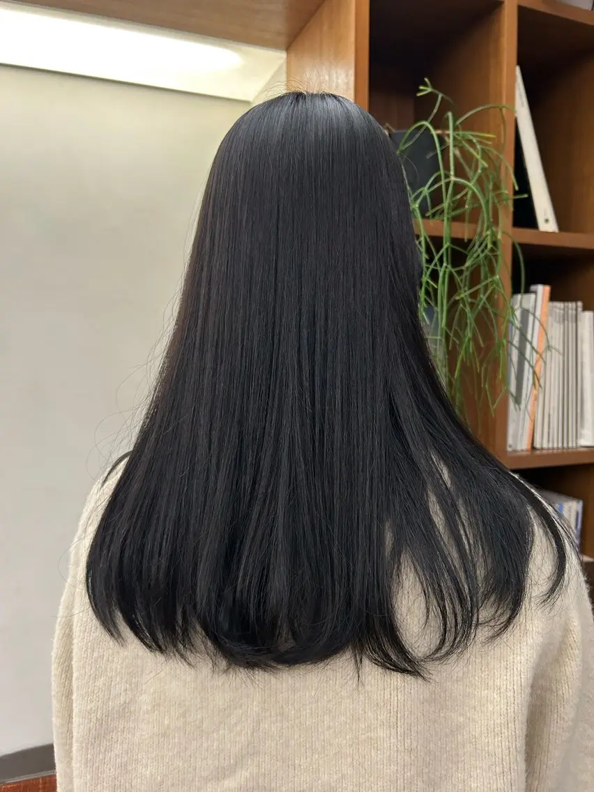 ロング カラー ヘアカラー トリートメント 💎透明感カラー💎 bAteAu あまねのヘアスタイル