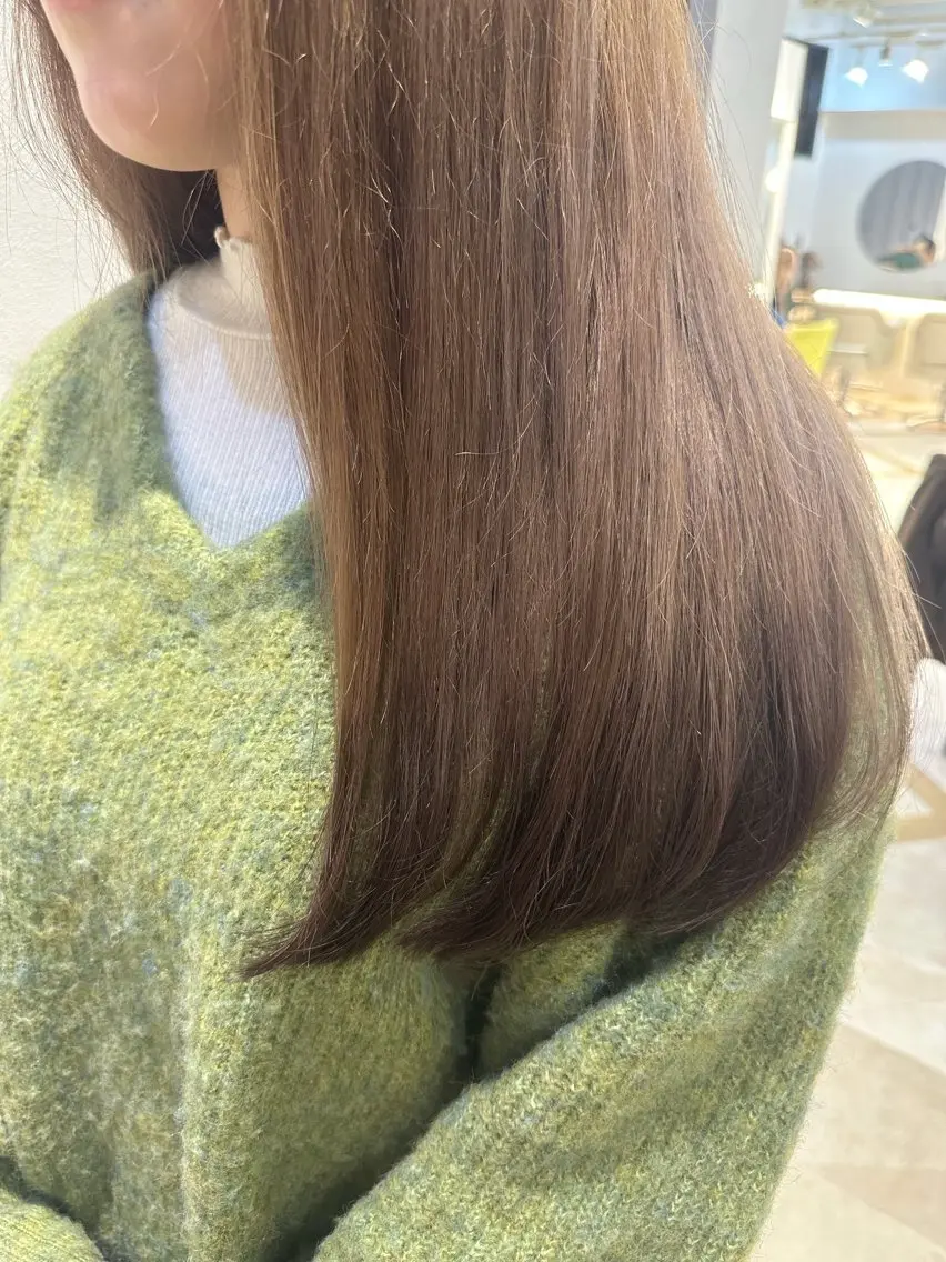 ロング カラー Rio🎀ブリーチ なし透明感♡顔周り♡のヘアスタイル
