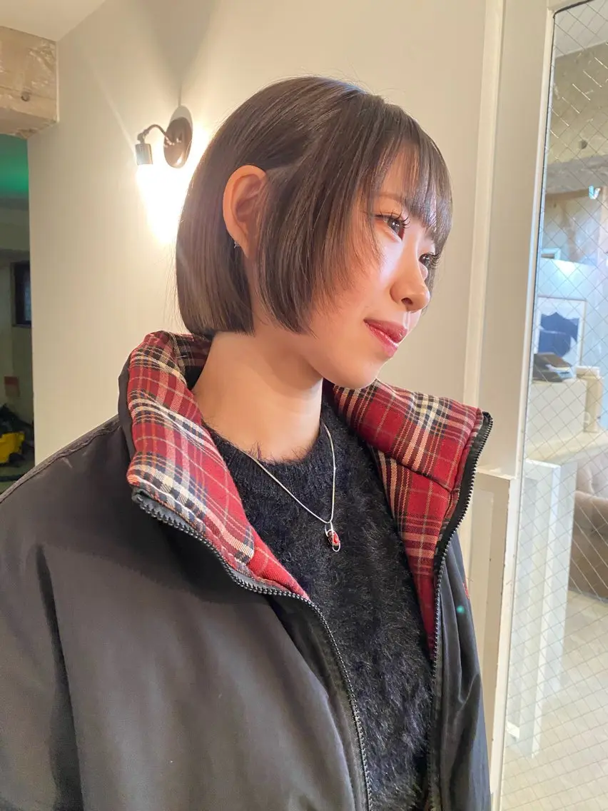 ショート カラー カット ヘアカラー 竹内 柚子のヘアスタイル