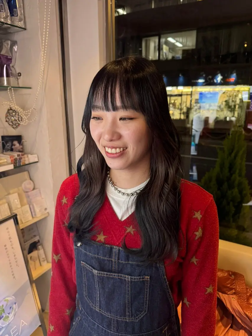ロング カラー カット ヘアカラー 透明感カラー🌱 🍑天野琴音🍑のヘアスタイル