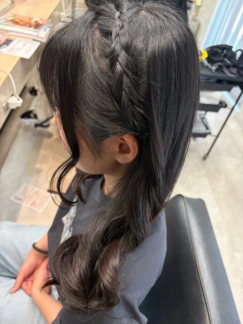 セミロング ヘアセット ❥韓国ヘア🇰🇷❥ 透明感カラー❥Ruiのヘアスタイル