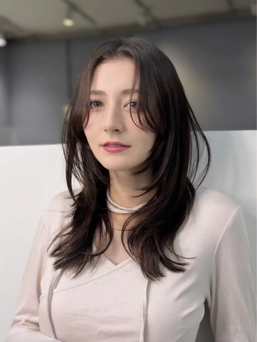 セミロング カラー カット ヘアカラー トリートメント 🦋韓国系指名No1 店長/圓山 祐也🦋のヘアスタイル