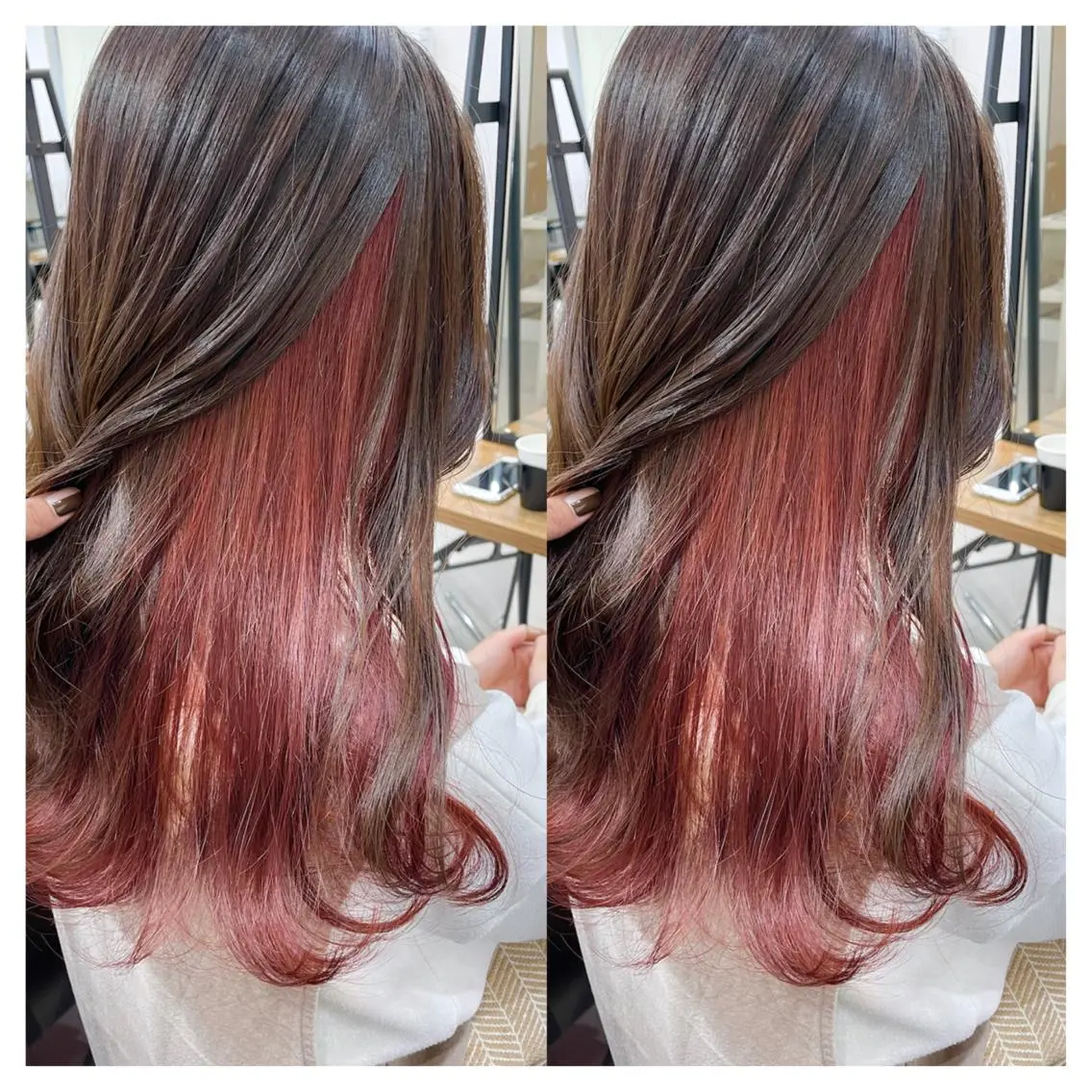 ロング カラー カット ヘアカラー トリートメント 村山 茉衣のヘアスタイル