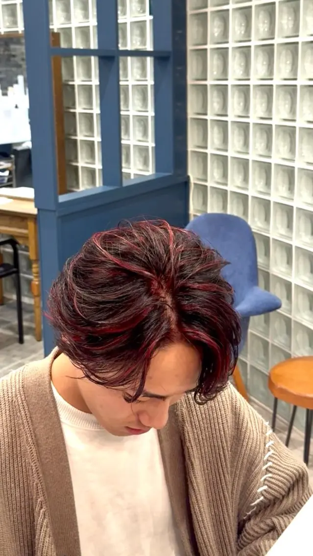 メンズ カット ヘアカラー 福田 聖のヘアスタイル