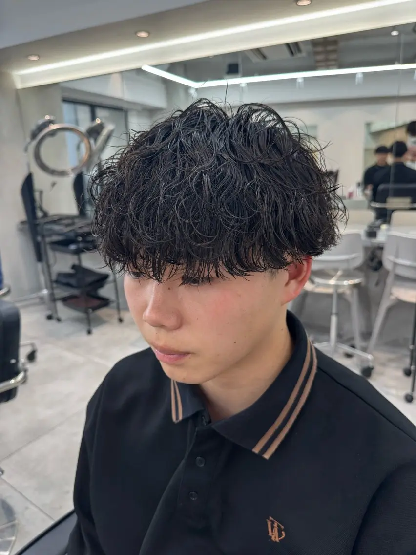 パーマ メンズ カット パーマ 大宮メンズ特化/パー マ職人/小川藍人のヘアスタイル