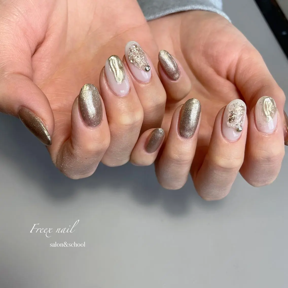 ネイル ハンドネイル ハンドケア freex nail /ニュアンス/個性派のネイルデザイン